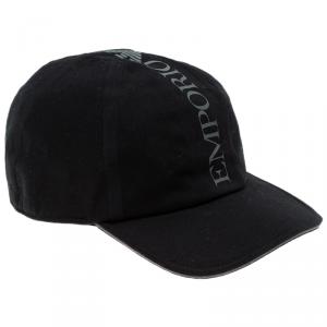 Pre Owned Emporio Armani Black Logo Cap Size L- XL OP 300
