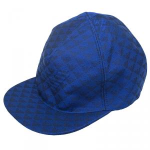 Emporio Armani Blue Monogram Baseball Cap Size L
