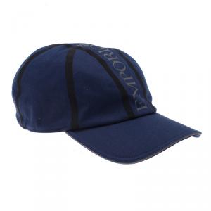 Pre Owned Emporio Armani Navy Blue Logo Baseball Cap Size L/XL