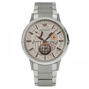 Emporio Armani Silver Stainless Steel AR4668 Men's Wristwatch 40MM