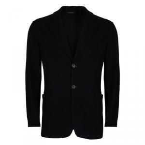 Pre Owned Emporio Armani Men's Black Wool Blazer XS