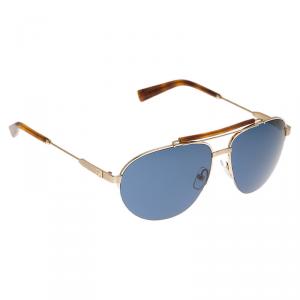 Ermenegildo Zegna Silver and Light Brown EZ0007 Aviators