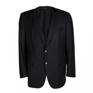 Pre Owned Ermenegildo Zegna Trofeo Black Wool Blazer XXXL