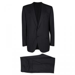 Ermenegildo Zegna Black Wool High Performance Regular Fit Suit 5XL