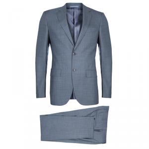 Pre Owned Ermenegildo Zegna  Grey Wool Suit M