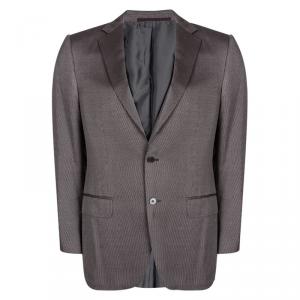 Pre Owned Ermenegildo Zegna Patterned Regular Fit Blazer L