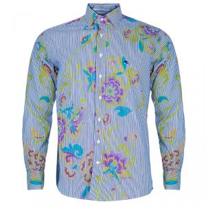Pre Owned Etro Men's Multicolor Floral Printed Shirt M