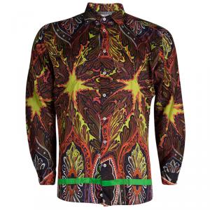 Pre Owned Etro Multicolor Print Long Sleeve Buttondown Cotton Shirt XL