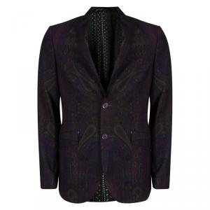 مملوكة مسبقًا Etro Multicolor Paisley Printed Wool Blazer M