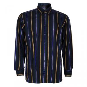 Pre Owned Etro Men's Multicolor Striped Shirt M