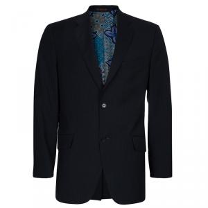 Etro Men's Navy Blue Pinstripe Sports Coat L