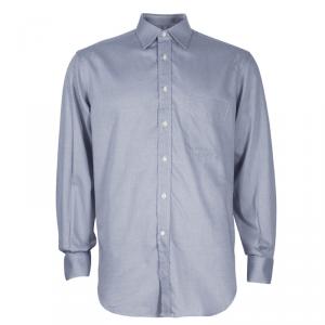 Fendi Men's Pale Grey Cotton Shirt M