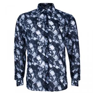 Fendi Men's Black Printed Shirt L