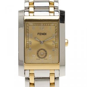 Fendi Silver and gold Stainless Steel Men's watch 36MM