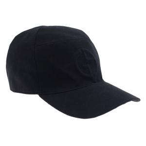 Giorgio Armani Black Logo Baseball Cap Size 60