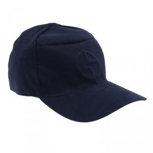 Giorgio Armani Blue Logo Baseball Cap Size 59