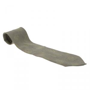 Giorgio Armani Grey Pattern Silk Tie 