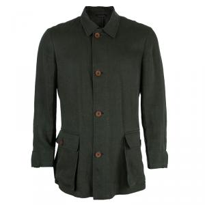 Giorgio Armani Mens Olive Green Jacket L