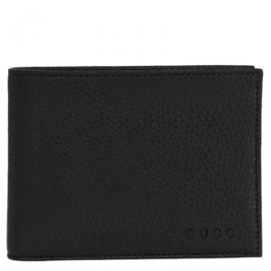 Gucci Black Pebbled Leather Bi-Fold Wallet