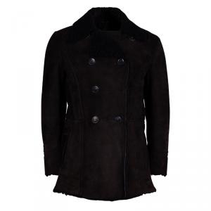 Gucci Men's Brown Suede Fur Jacket L