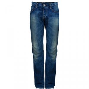 Gucci Men's Blue Regular Denim Pants S