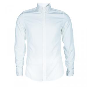 Gucci Men's White Slim Fit Cotton Shirt M