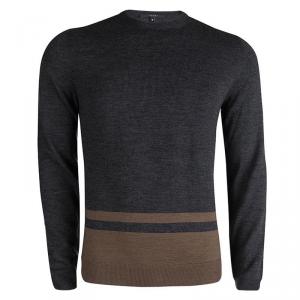 Gucci Grey Wool Crew Neck Sweater M
