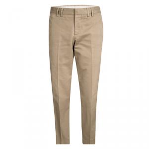 Gucci Brown Tailored Regular Fit Trousers M