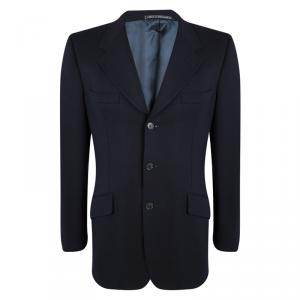 Gucci Navy Blue Wool Blazer XL