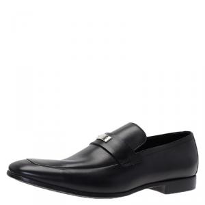 Gucci Black Leather Loafers Size 42.5