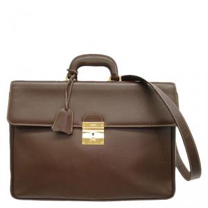 Gucci Brown Leather Briefcase