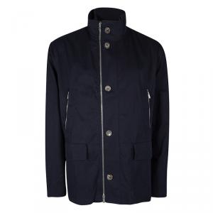 Hermes Navy Blue Jacket and Vest Set 4XL
