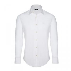 قميص بوس باي هوغو بوس أكمام طويلة أبيض M