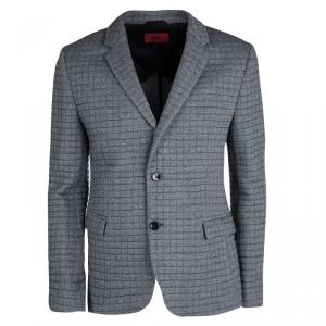 Hugo by Hugo Boss Grey Quilted Arwido Blazer M