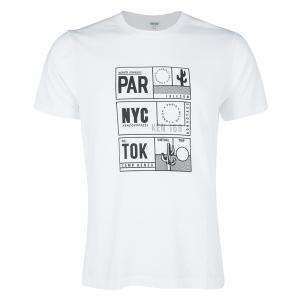 Kenzo White Jersey Printed Crew Neck T-Shirt L