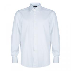 Lanvin White Cotton Classic Collar Shirt L