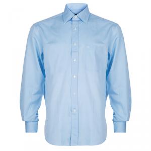 Lanvin Light Blue Cotton Classic Collar Shirt L