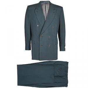 Lanvin Men's Gray Silk Double Breasted Suit XL