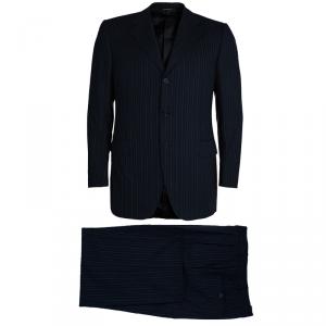 Lanvin Men's Black Striped Suit M