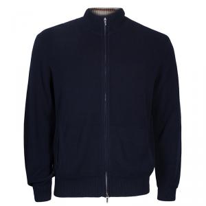 Pre Owned Loro Piana Men's Navy Blue Cardigan M
