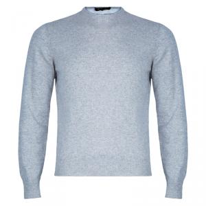 Pre Owned Loro Piana Grey Cashmere Sweater M