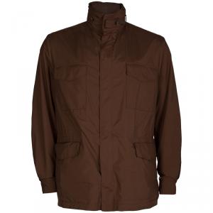 Pre Owned Loro Piana Brown Traveller Windmate Jacket M
