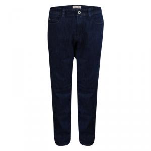 Pre Owned Loro Piana Indigo Dark Wash Denim Straight Fit Jeans XL