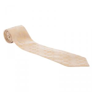 مملوكة مسبقًا Louis Vuitton Beige Monogram Silk Tie