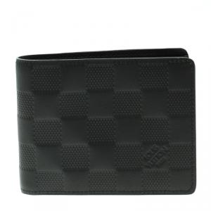 Louis Vuitton Black Damier Infini Leather Slender Wallet