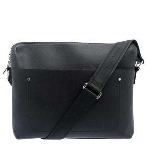 Louis Vuitton Black Taiga Leather Grigori PM Messenger Bag