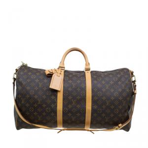 Pre Owned Louis Vuitton Monogram Canvas Keepall Bandouliere 55