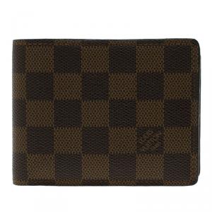 مملوكة مسبقًا Louis Vuitton Damier Ebene Canvas Slender Wallet 
