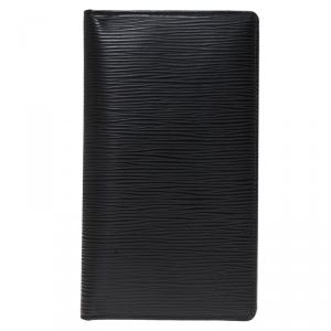 Louis Vuitton Black Epi Leather Credit Card and Currency Wallet
