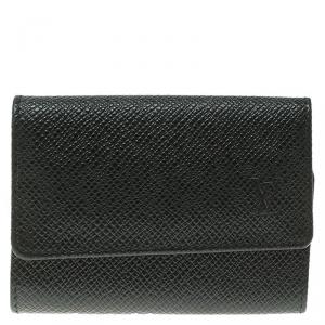 Louis Vuitton Black Taiga Leather 6 key Holder